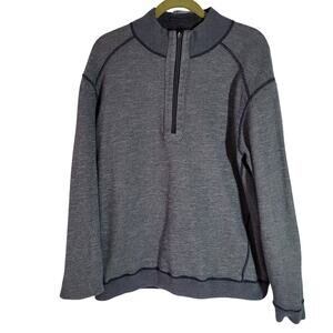 Tommy Bahama Size EST 1x Big & Tall Flip Coast Half-Zip Reversible‎ Sweatshirt